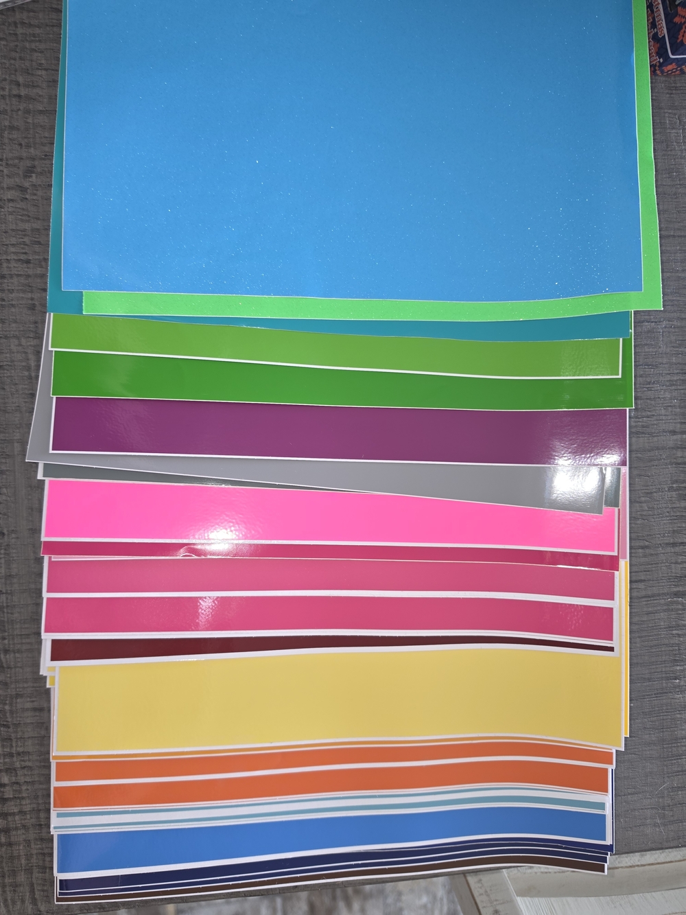 Assorted 12x12 Vinyl Sheets - Multi Color Pack